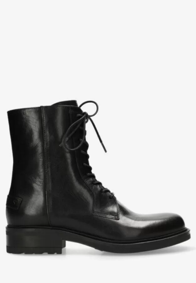 Shabbies Amsterdam Lace-up shoes*Ankle Boot Dean Black