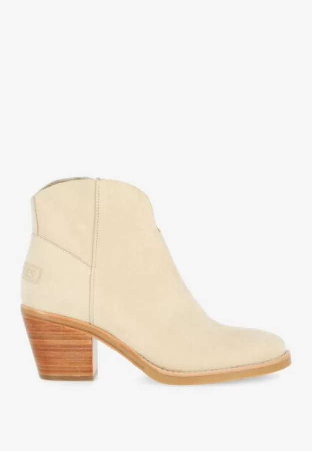 Shabbies Amsterdam Cowboy boots | Ankle boots*Ankle Boot Lime Off White