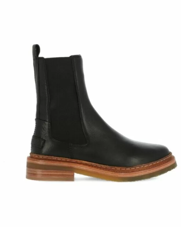 Shabbies Amsterdam Ankle boots | Chelsea boots*Black chelsea boot with crepe sole