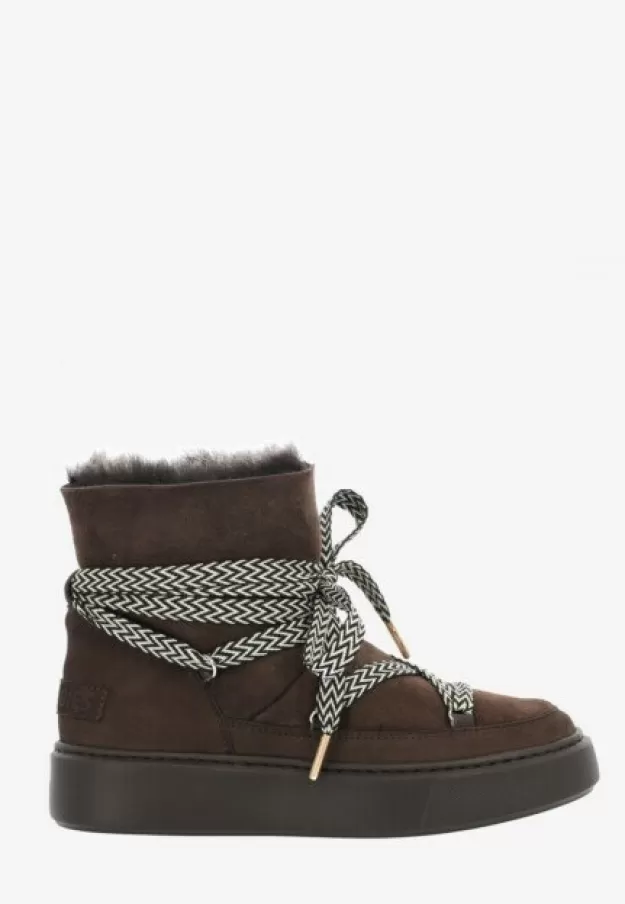 Shabbies Amsterdam Lace-up shoes*Boot Hind Brown