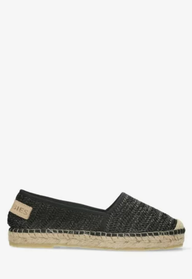 Shabbies Amsterdam Espadrilles*Espadrille Elche Espa Raffia Black