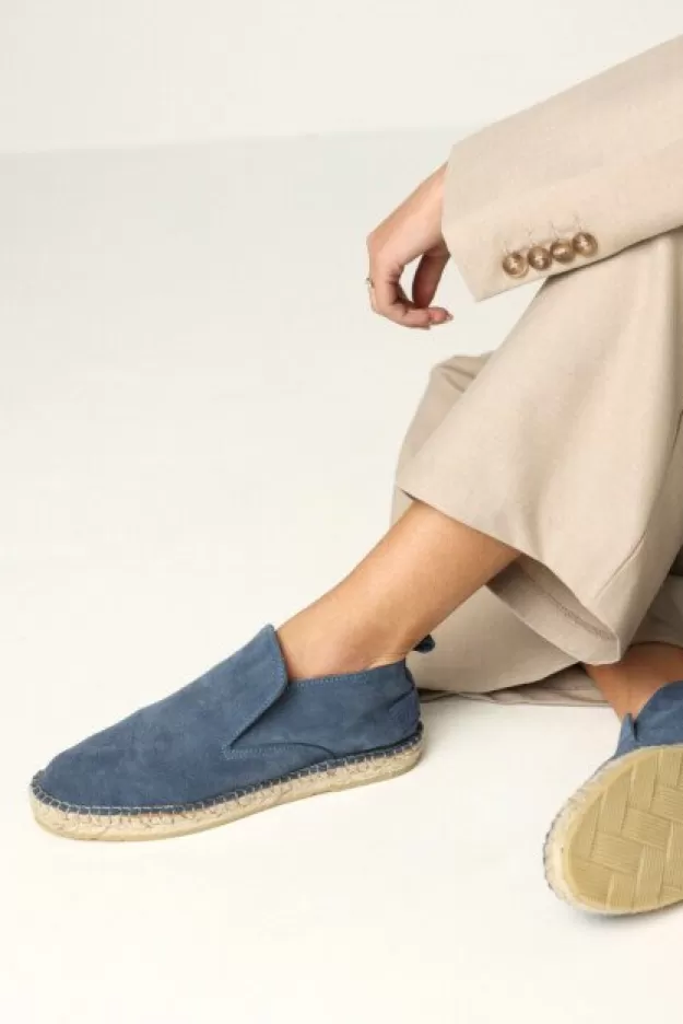 Shabbies Amsterdam Loafers | Espadrilles*Espadrille Elche Lofa Jeans Blue