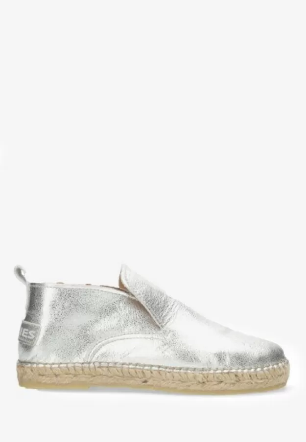 Shabbies Amsterdam Loafers | Espadrilles*Espadrille Elche Lofa Silver