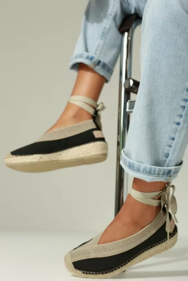 Shabbies Amsterdam Loafers | Espadrilles*Espadrille Palma Kimono Black