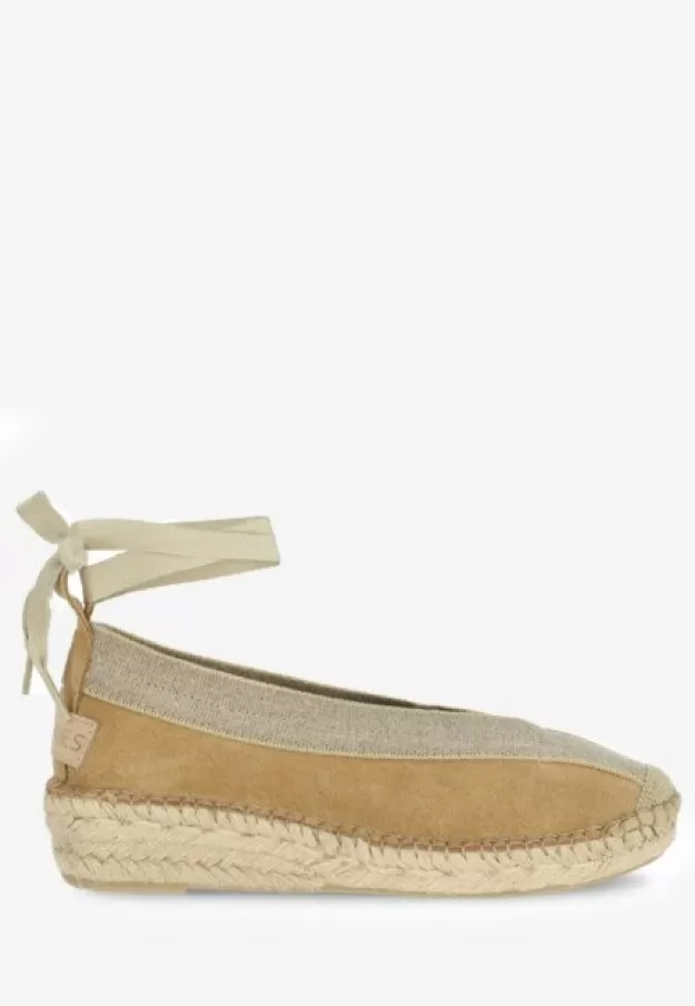 Shabbies Amsterdam Loafers | Espadrilles*Espadrille Palma Kimono Dark Sand