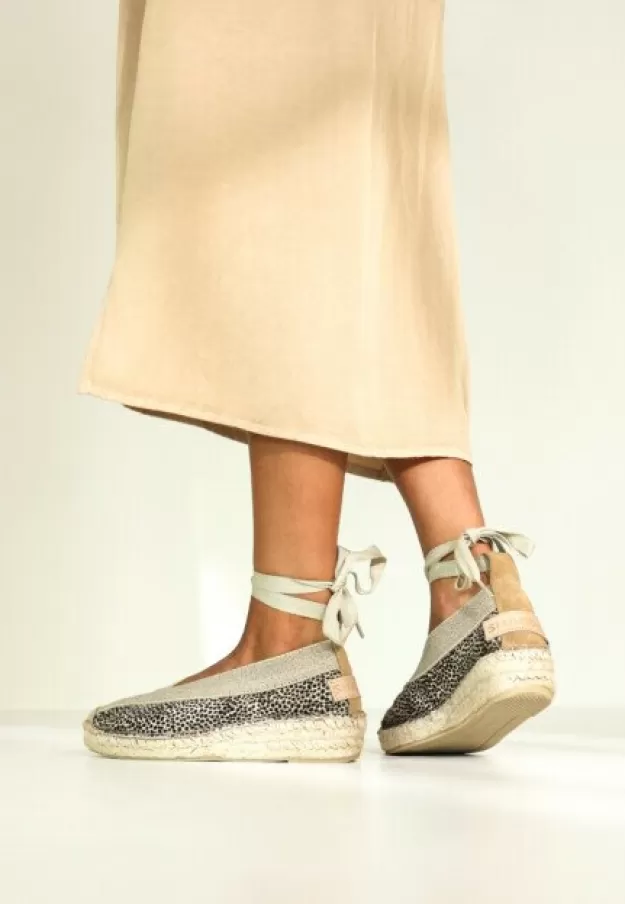 Shabbies Amsterdam Loafers | Espadrilles*Espadrille Palma Kimono Puntos Beige