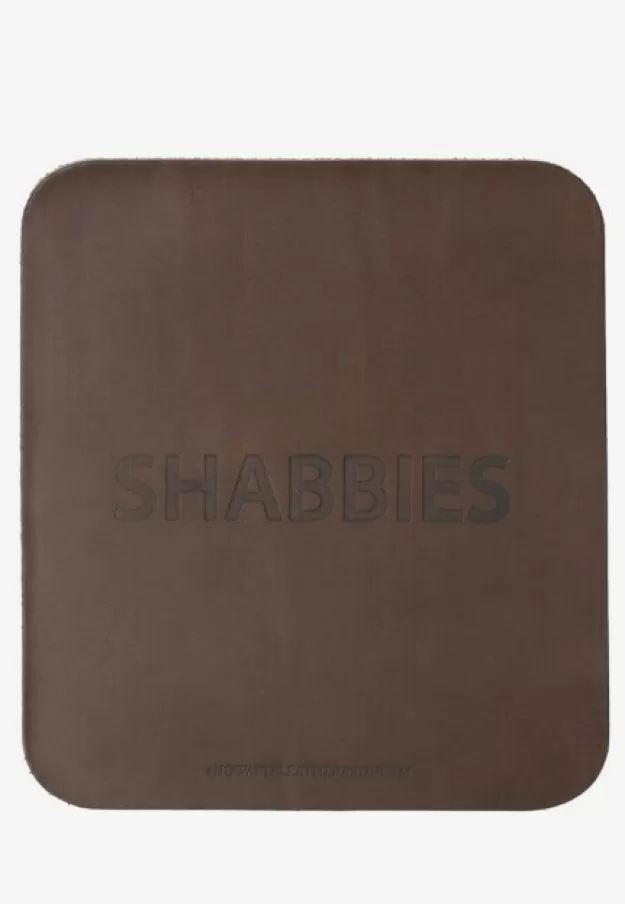 Shabbies Amsterdam No Waste Leather*Mouse pad no waste leather dark cognac