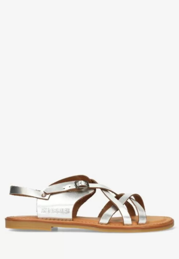 Shabbies Amsterdam Sandals*Sandal Angel Cross Silver