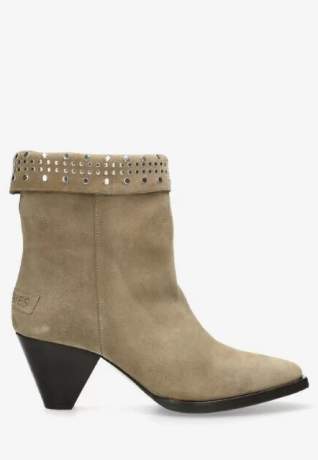 Shabbies Amsterdam Shaft boots*Shabbies By Wendy Ankle Boot Binas Taupe