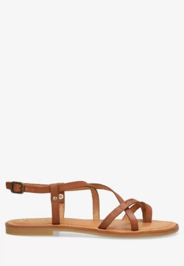 Shabbies Amsterdam Sandals*Shabbies By Wendy Sandal Angel Cognac