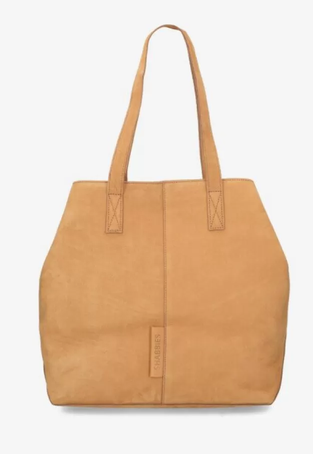 Shabbies Amsterdam Handbags | Shoulder bags*Shopper L nubuck leather cognac