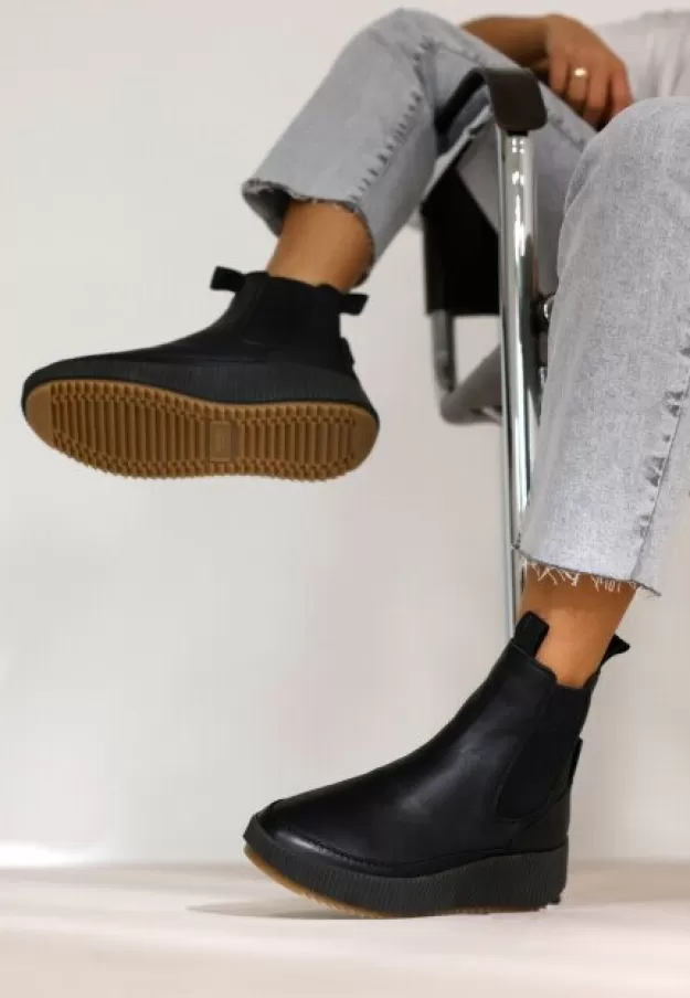 Shabbies Amsterdam Chelsea boots | Sneakers*Sneaker Boot Chavi Black