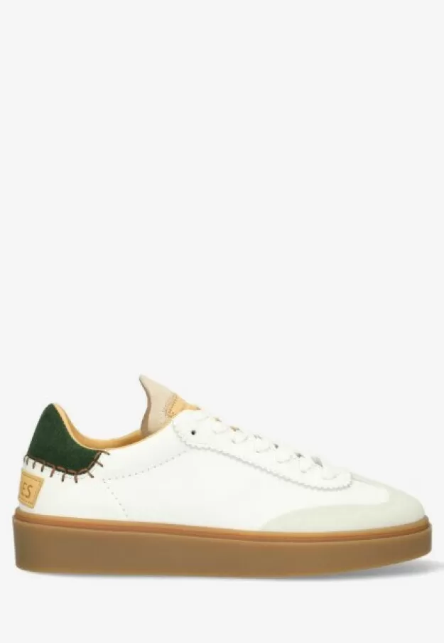 Shabbies Amsterdam Sneakers*Sneaker Bossa Oxford Gum Sole White